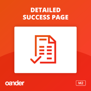 OANDER detailed success page modul