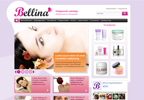 Bellina.hu design koncepciók