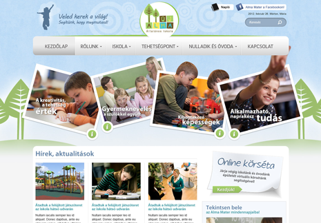 Ujalma.hu iskolai website