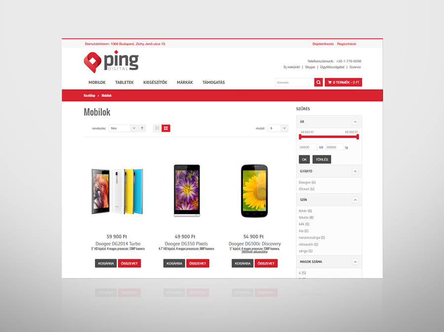 Pingdigital webshop