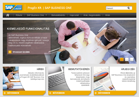 SAP értékesítői website