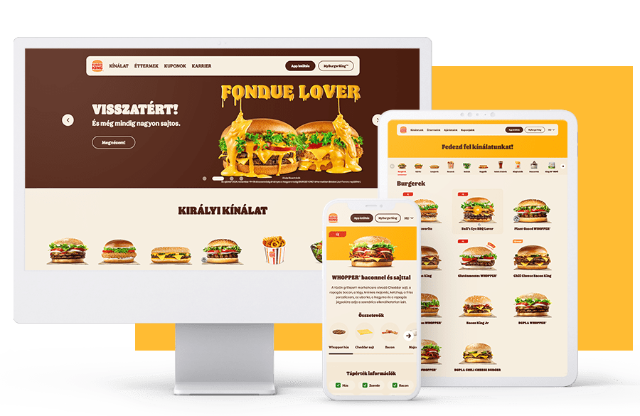 Burger King weboldal esettanulmány