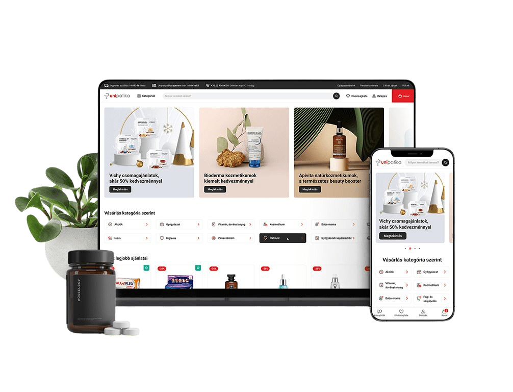 Unipatika webshop fejlesztes