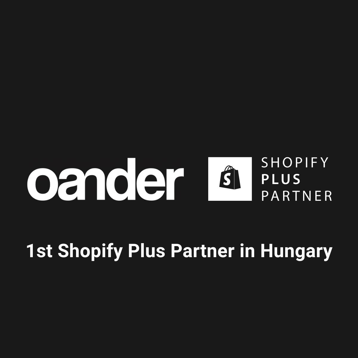 OANDER x Shopify Plus partner